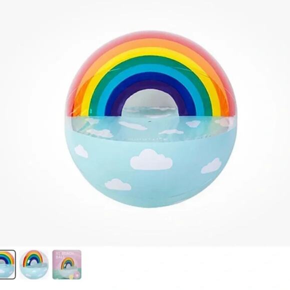 Sunnylife Rainbow Inflatable XL Beach Ball - NIB - Picture 5 of 6